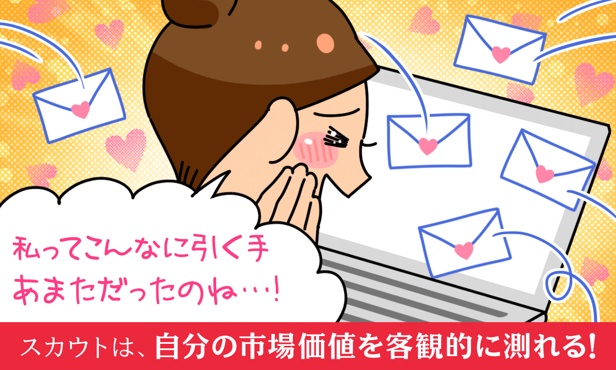 スカウトは、自分の市場価値を客観的に測れる!